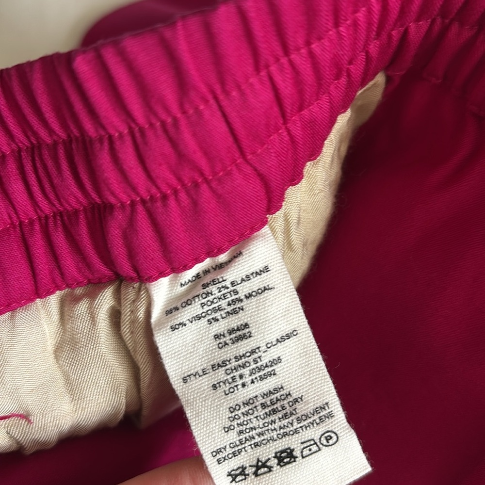 Theory hot magenta pink pull on Easy Short Classic Chino - Picture 8 of 9